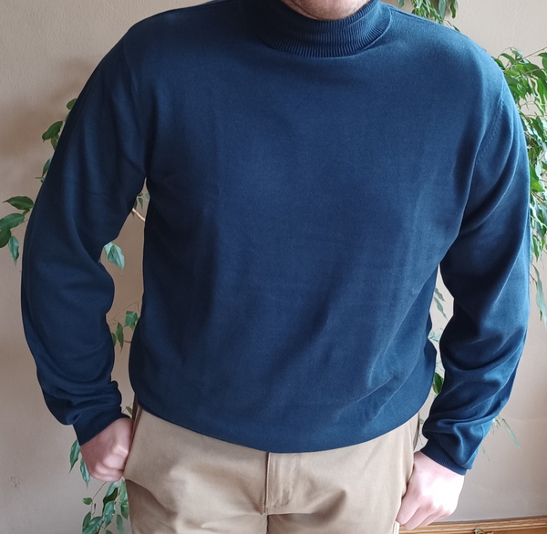 Sweter Bodara w stylu casual z bawełny z golfem