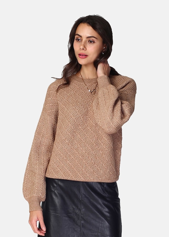Sweter C& Jo w stylu casual z kaszmiru