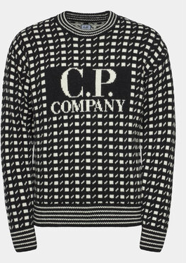 Sweter C.P. Company z okrągłym dekoltem w młodzieżowym stylu