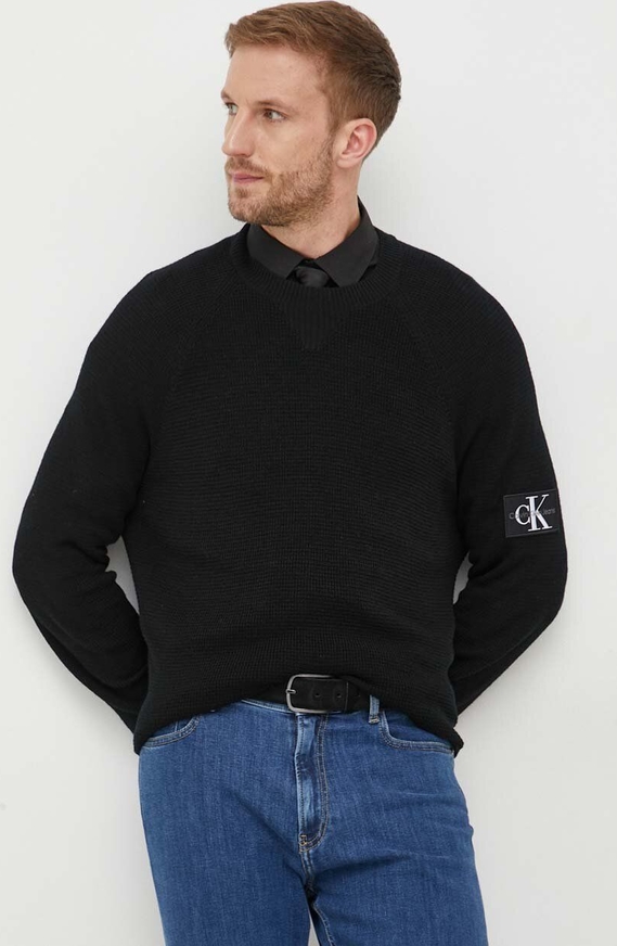 Sweter Calvin Klein z dzianiny w stylu casual