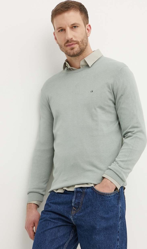 Sweter Calvin Klein z jedwabiu
