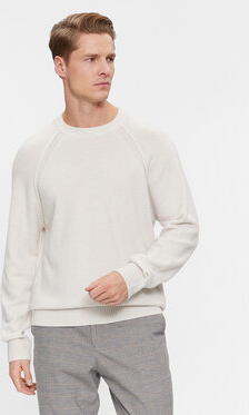 Sweter Calvin Klein z okrągłym dekoltem w stylu casual