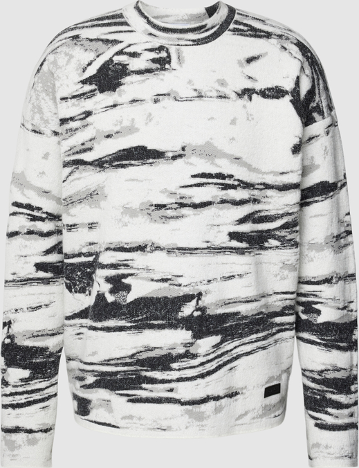 Sweter Calvin Klein z wełny z okrągłym dekoltem