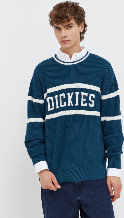 Sweter Dickies w młodzieżowym stylu z bawełny z okrągłym dekoltem