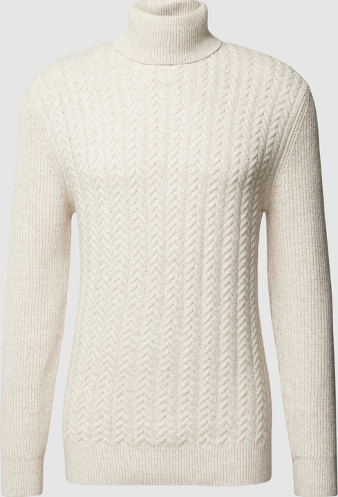 Sweter Esprit z golfem z wełny