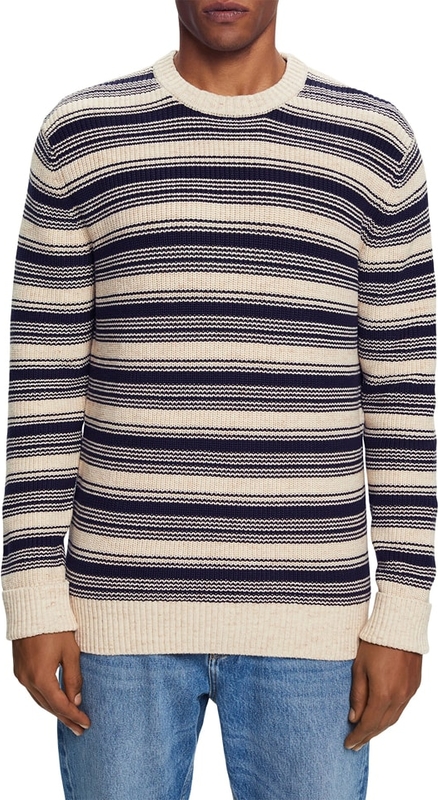 Sweter Esprit z okrągłym dekoltem z bawełny w młodzieżowym stylu