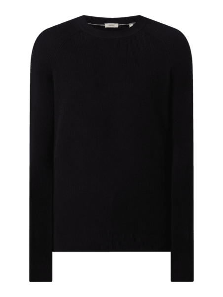 Sweter Esprit z okrągłym dekoltem z bawełny w stylu casual