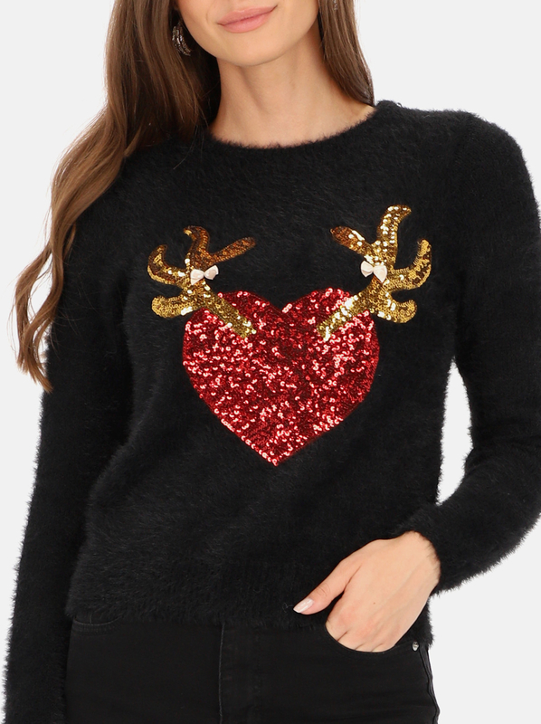 Sweter Eye For Fashion w bożonarodzeniowy wzór