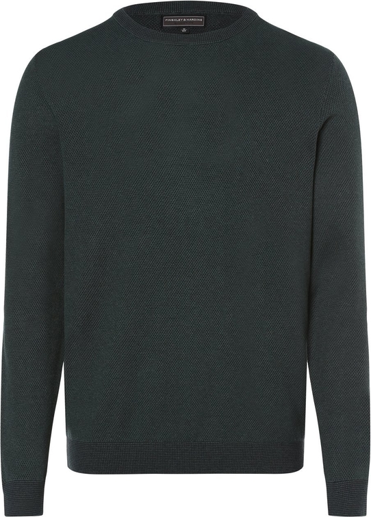 Sweter Finshley & Harding w stylu casual z bawełny z okrągłym dekoltem