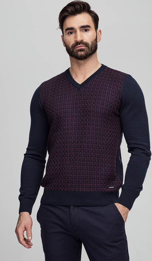 Sweter Giacomo Conti z tkaniny w stylu casual