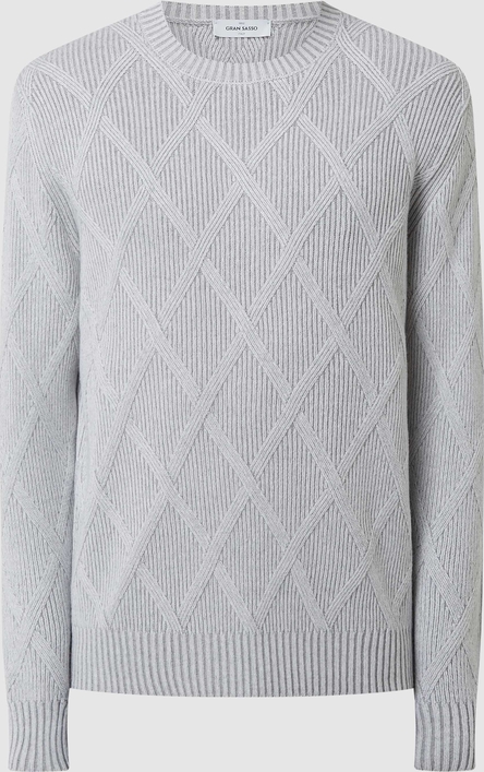Sweter Gran Sasso z wełny z okrągłym dekoltem