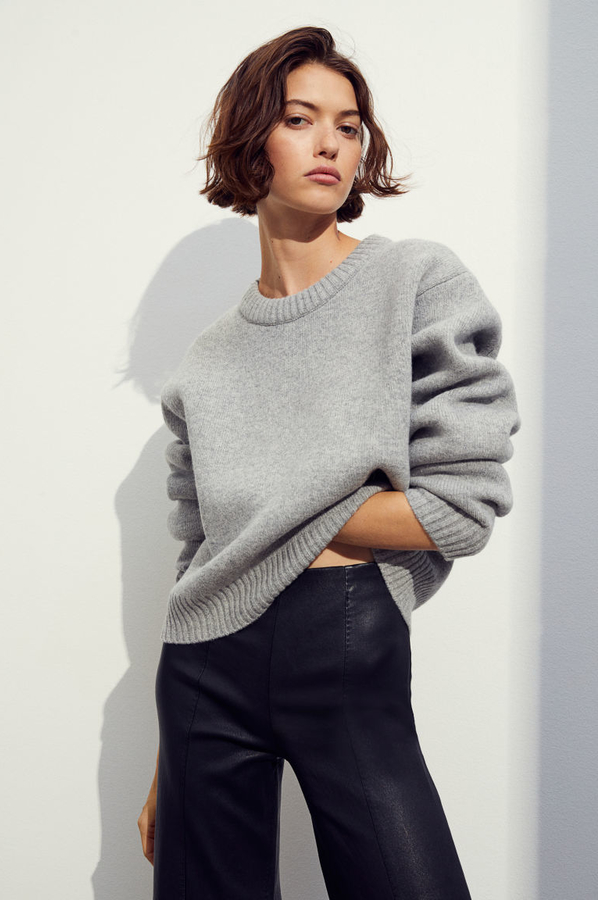 Sweter H & M w stylu casual z wełny