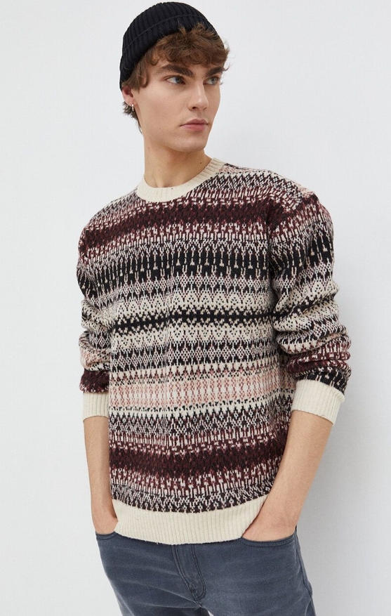 Sweter Hollister Co. z okrągłym dekoltem w młodzieżowym stylu