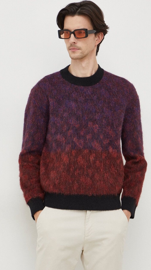 Sweter Hugo Boss w stylu casual z okrągłym dekoltem