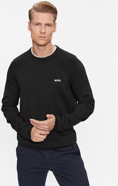 Sweter Hugo Boss w stylu casual z okrągłym dekoltem