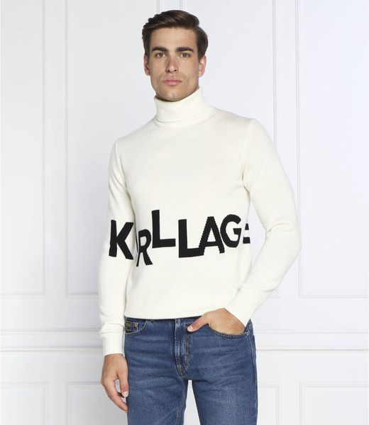 Sweter Karl Lagerfeld z golfem