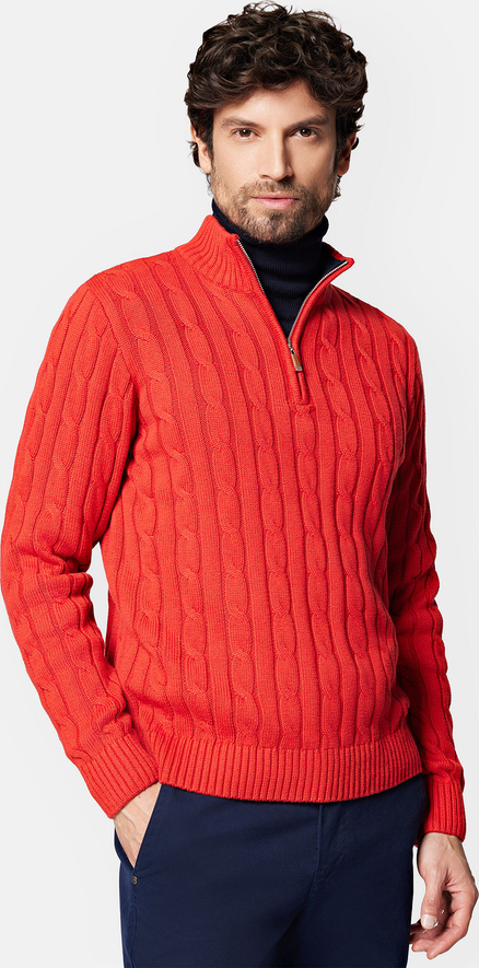Sweter LANCERTO z tkaniny ze stójką