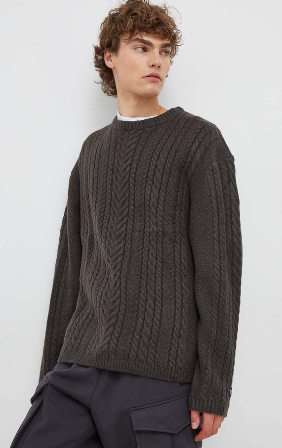 Sweter Levis w stylu casual z dzianiny z okrągłym dekoltem