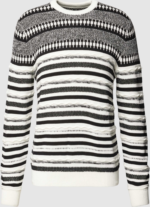 Sweter McNeal w młodzieżowym stylu z okrągłym dekoltem