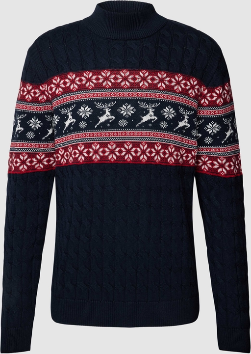 Sweter McNeal z nadrukiem w młodzieżowym stylu z bawełny