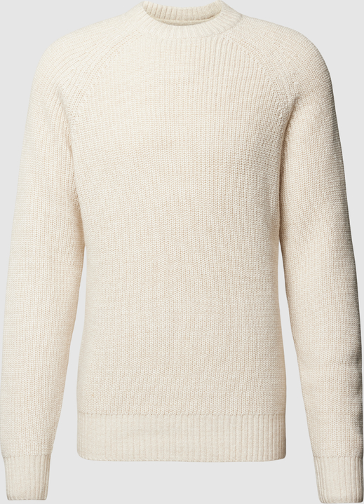 Sweter McNeal z okrągłym dekoltem z wełny w stylu casual