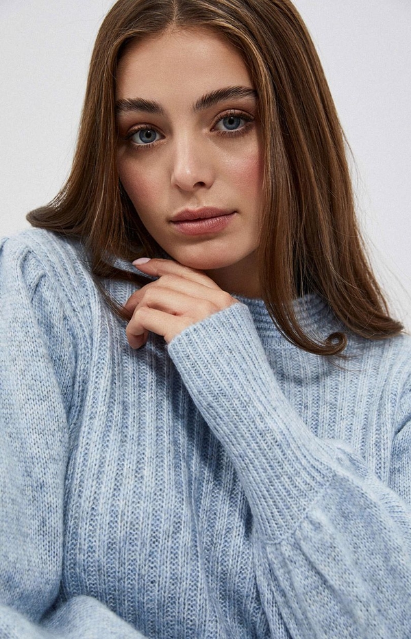 Sweter Moodo.pl w stylu casual z wełny