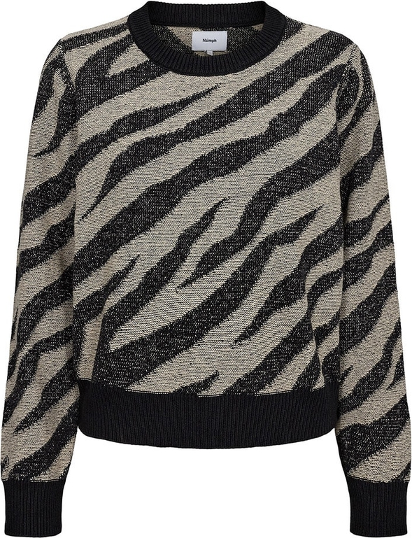Sweter Numph w stylu casual z bawełny