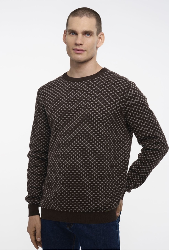 Sweter Ochnik w stylu casual z okrągłym dekoltem