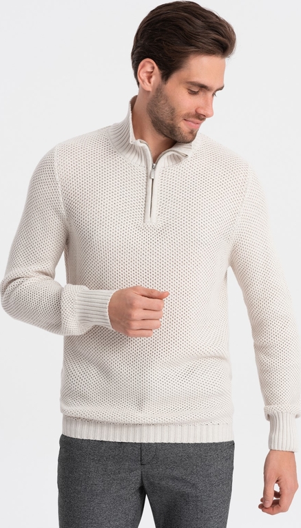 Sweter Ombre z bawełny ze stójką