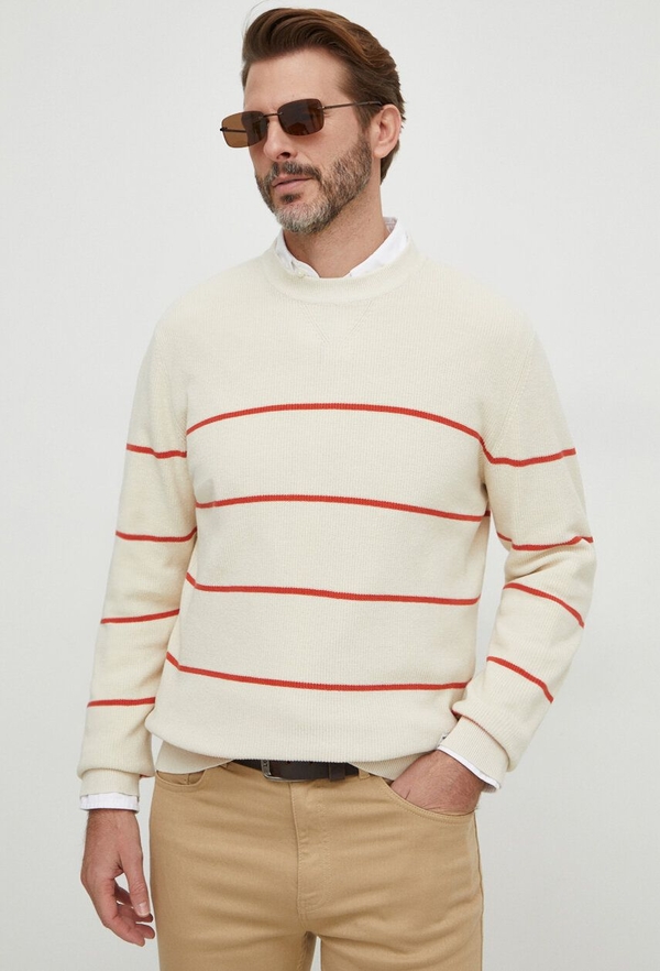 Sweter Pepe Jeans w młodzieżowym stylu z okrągłym dekoltem