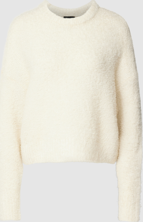 Sweter Pieces z wełny w stylu casual