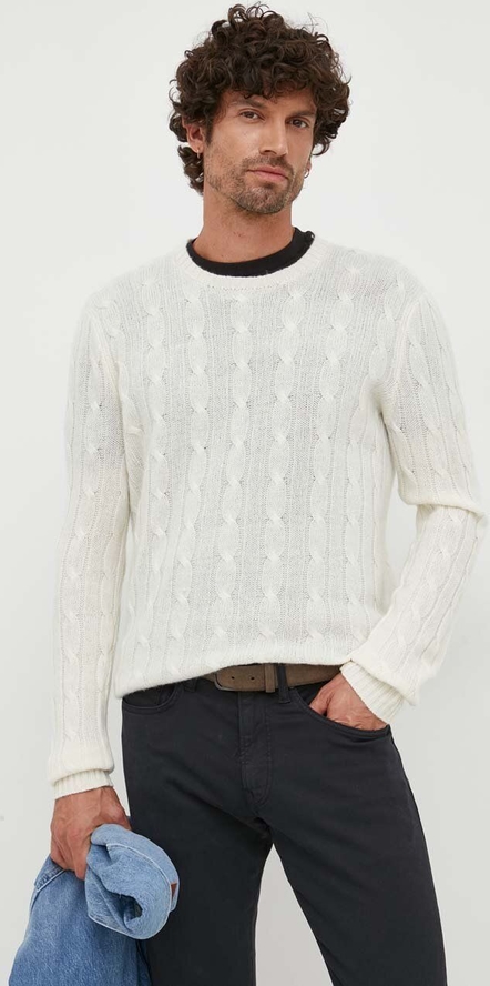 Sweter POLO RALPH LAUREN w stylu casual z okrągłym dekoltem