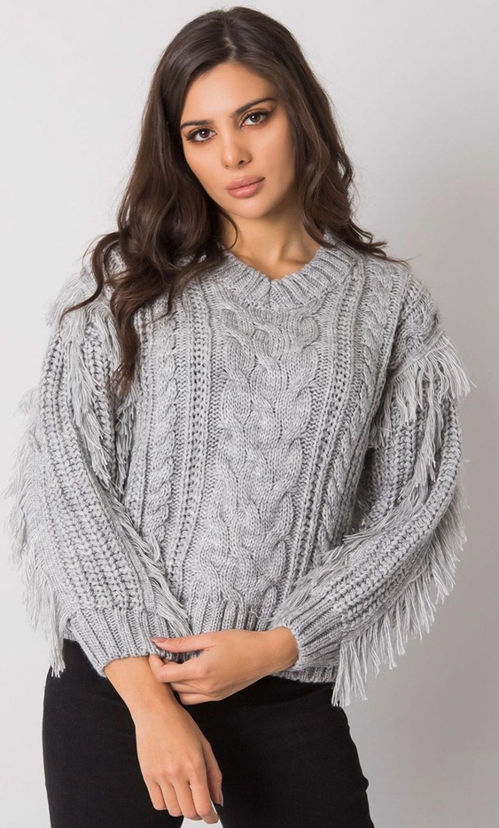 Sweter Primodo.com w stylu casual z wełny