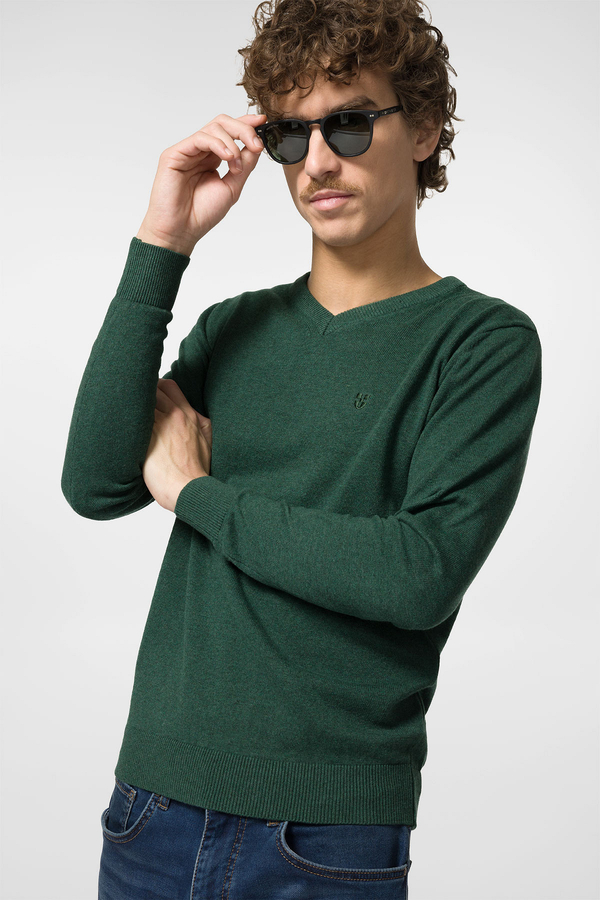 Sweter Próchnik z bawełny z okrągłym dekoltem w stylu casual