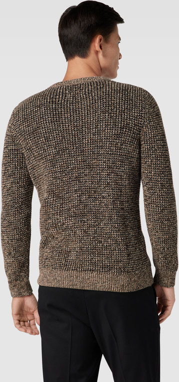 Sweter Ragman z okrągłym dekoltem z bawełny