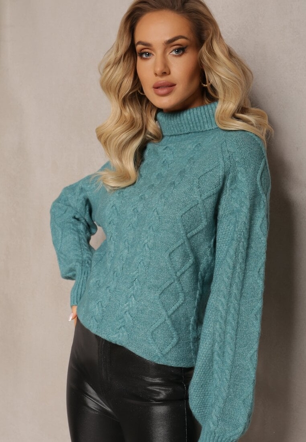 Sweter Renee z tkaniny w stylu casual