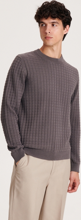 Sweter Reserved w stylu casual z okrągłym dekoltem