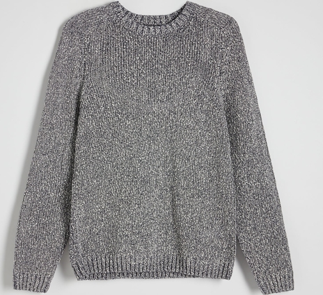 Sweter Reserved z bawełny z okrągłym dekoltem
