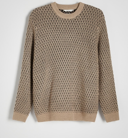 Sweter Reserved z wełny w młodzieżowym stylu