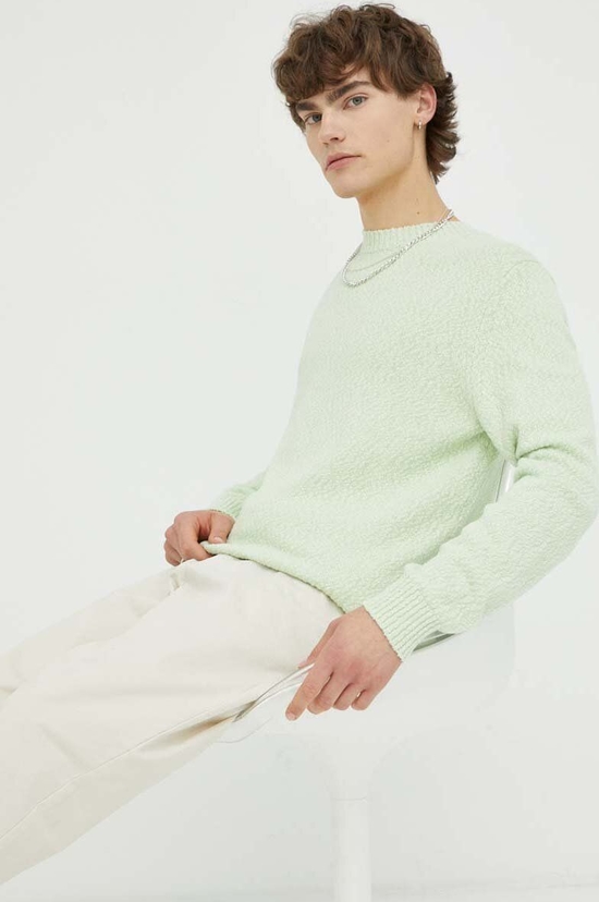 Sweter Samsoe Samsoe z bawełny w stylu casual z okrągłym dekoltem