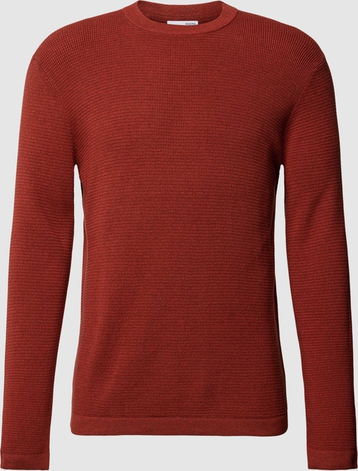 Sweter Selected Homme z bawełny z okrągłym dekoltem