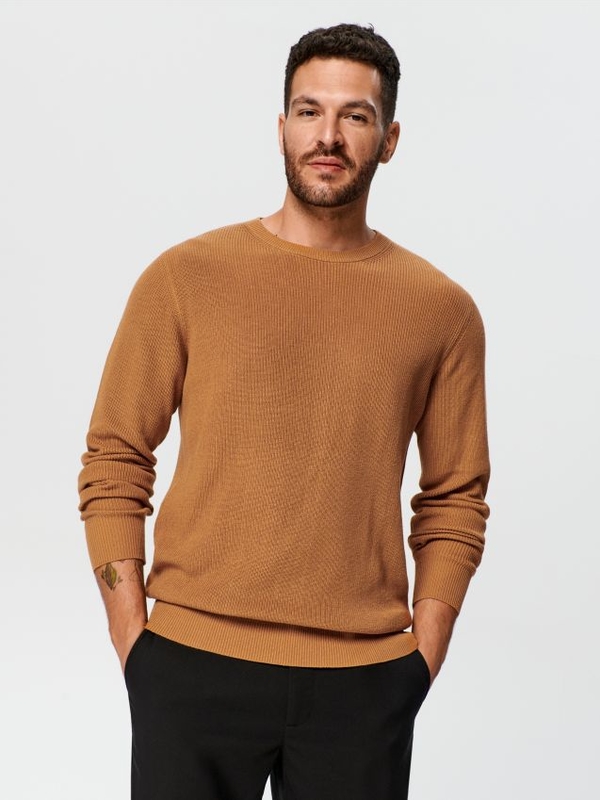 Sweter Sinsay z okrągłym dekoltem w stylu casual