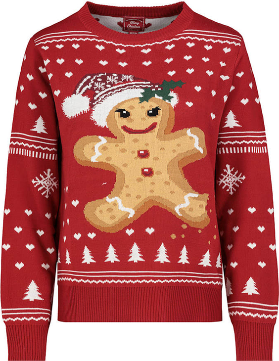 Sweter SUBLEVEL w bożonarodzeniowy wzór w stylu casual