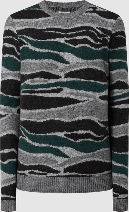 Sweter Tom Tailor Denim z wełny z okrągłym dekoltem