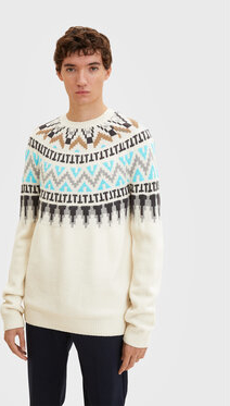 Sweter Tom Tailor w młodzieżowym stylu z okrągłym dekoltem