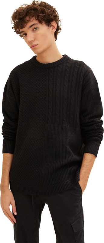 Sweter Tom Tailor z okrągłym dekoltem w stylu casual