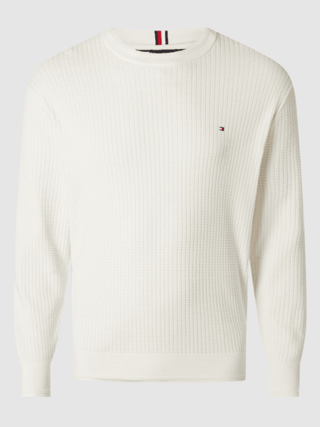 Sweter Tommy Hilfiger z bawełny z okrągłym dekoltem w stylu casual