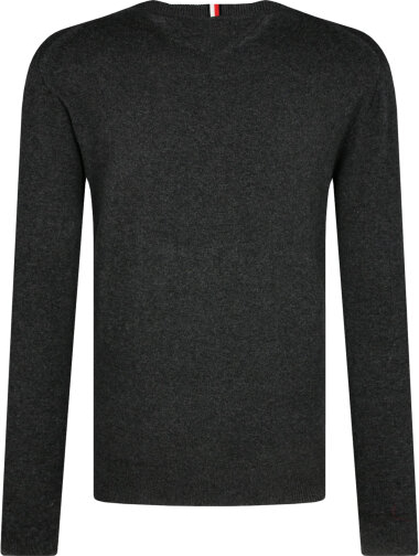 Sweter Tommy Hilfiger z okrągłym dekoltem w stylu casual z kaszmiru