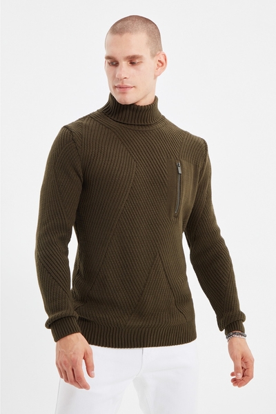 Sweter Trendyol w stylu casual z golfem