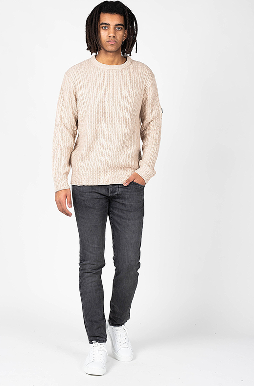 Sweter ubierzsie.com w stylu casual z wełny z okrągłym dekoltem